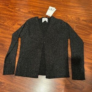 Zara Black Glitter Knit Cardigan